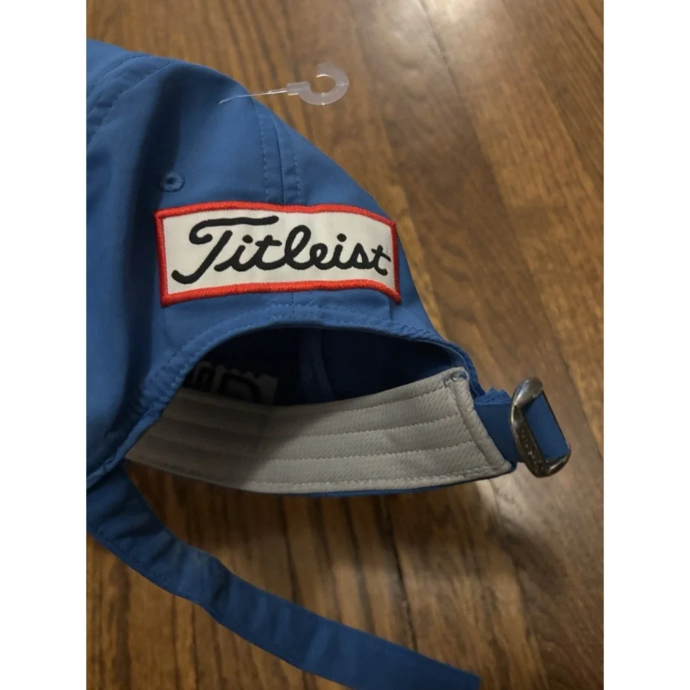 Titleist Pro V1 Footjoy Hat FJ Embroidered Floppy Adjustable Blue Golf Cap